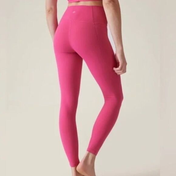 ATHLETA Transcend Stash Tight Pink Size Large - Picture 3 of 10